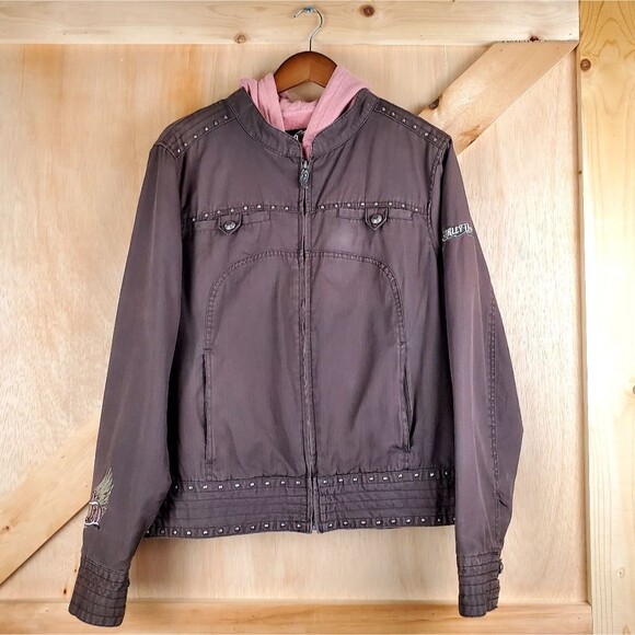 HARLEY DAVIDSON 3-1 Hooded Motorcycle Jacket in Size XL - Picture 1 of 16
